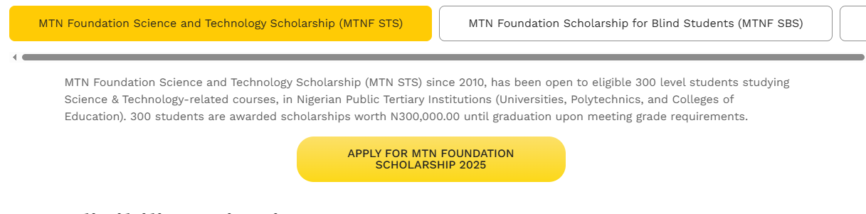 How to Apply for the MTN Foundation Scholarship 2025 (Step-by-Step Guide)