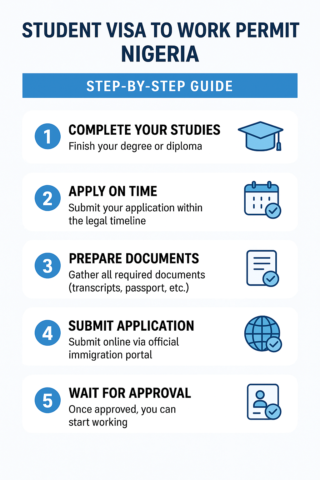 How Nigerians Can Transition from Student Visa to Work Permit
