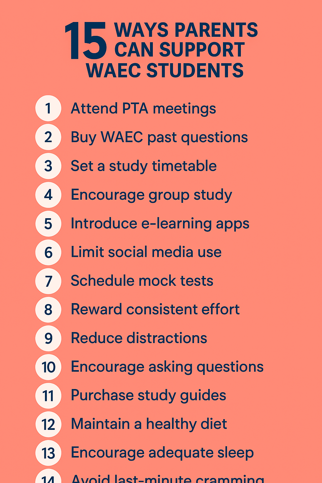 How Parents Can Help Their Children Prepare for WAEC