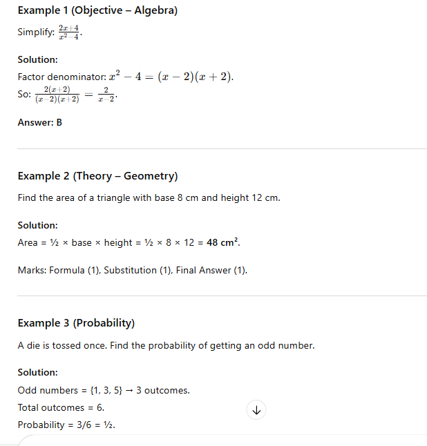NECO Mathematics Past Questions and Answers PDF (Free Download)