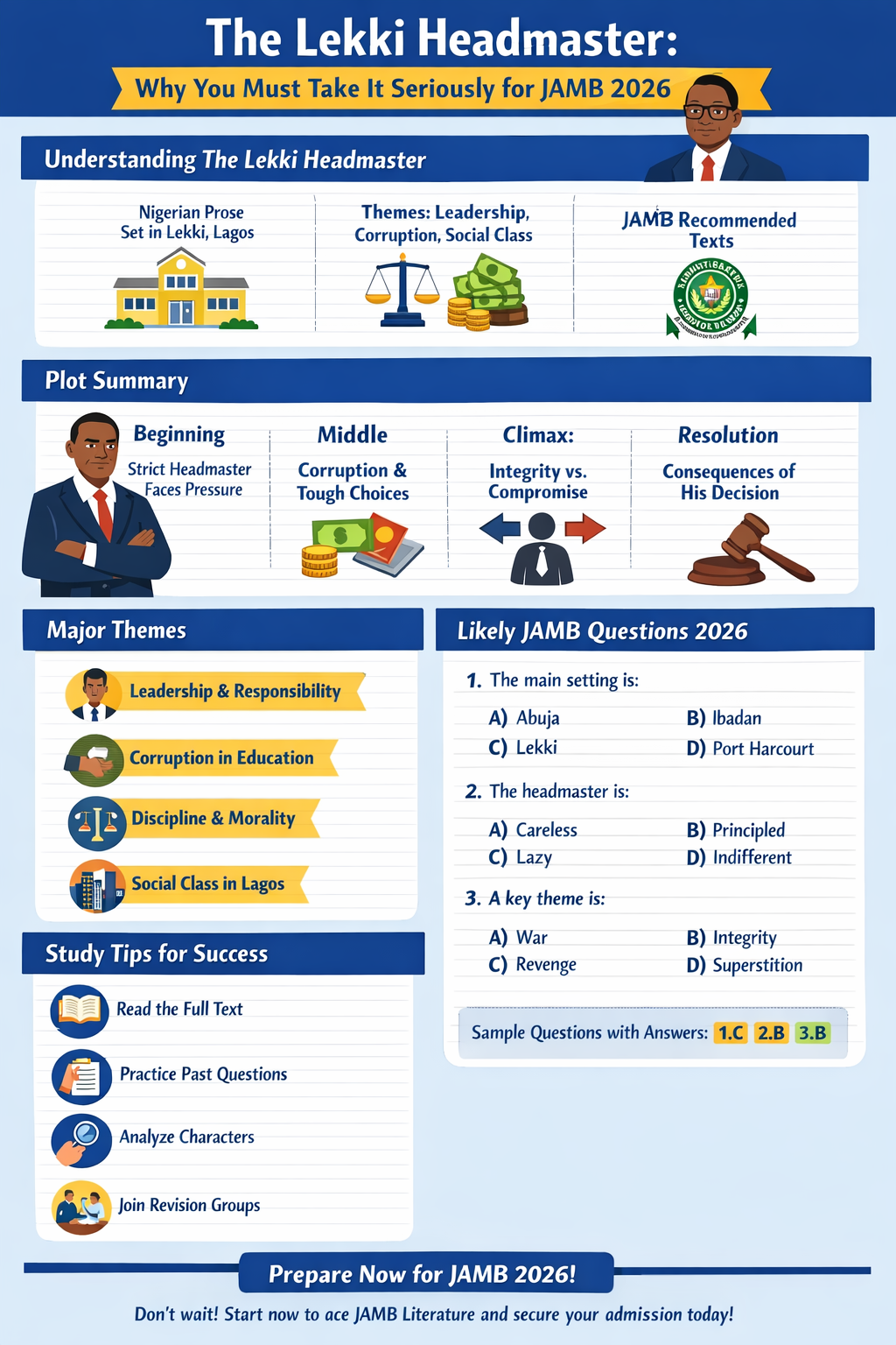 Why You Must Take The Lekki Headmaster Seriously – Complete Guide 2026 (Plot, Themes, & JAMB Relevance)