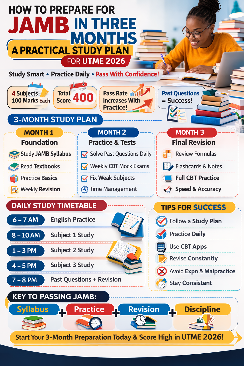 How to Prepare for JAMB in Three Months: A Practical Study Plan for UTME 2026