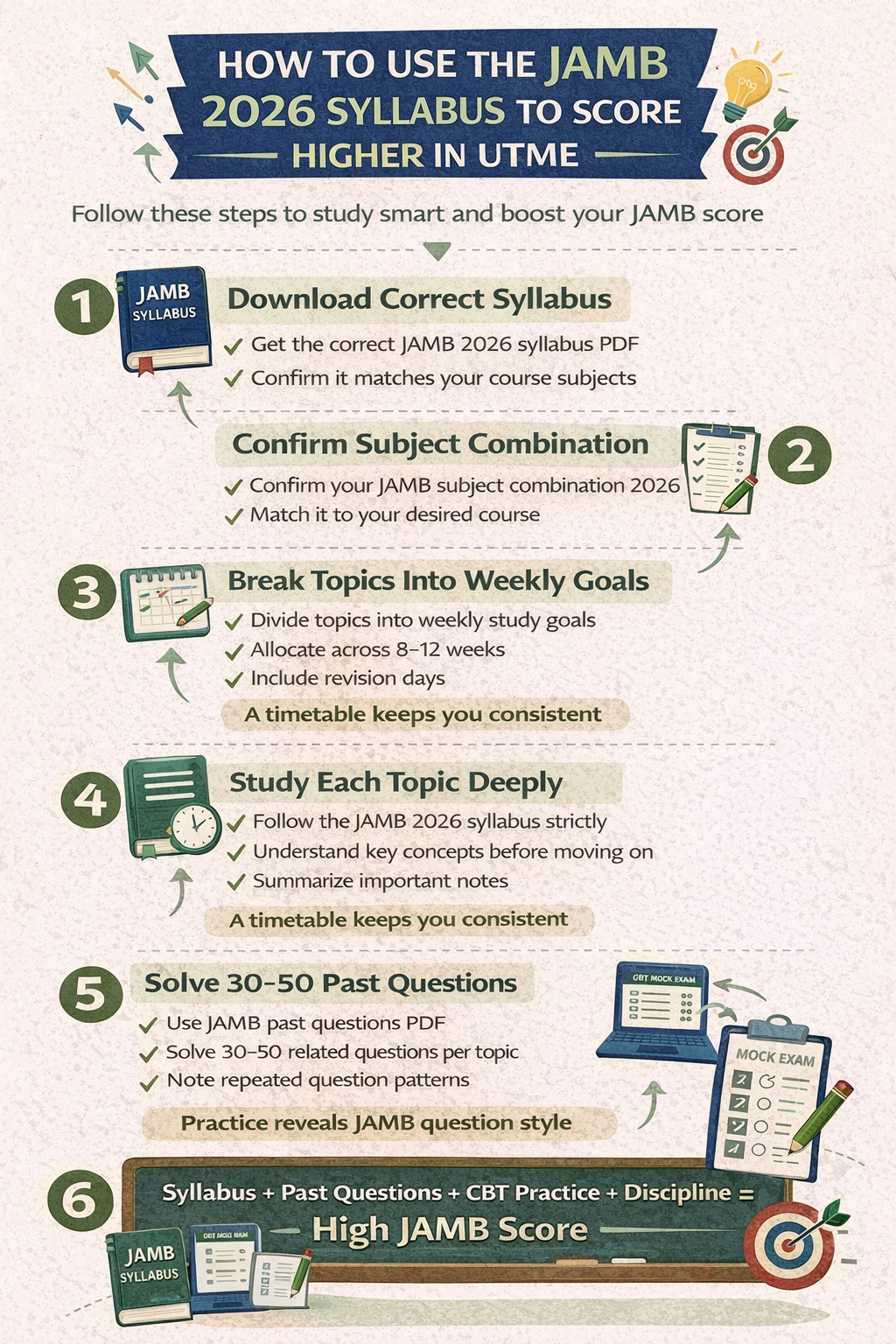 How to Use the JAMB 2026 Syllabus to Score Higher in UTME