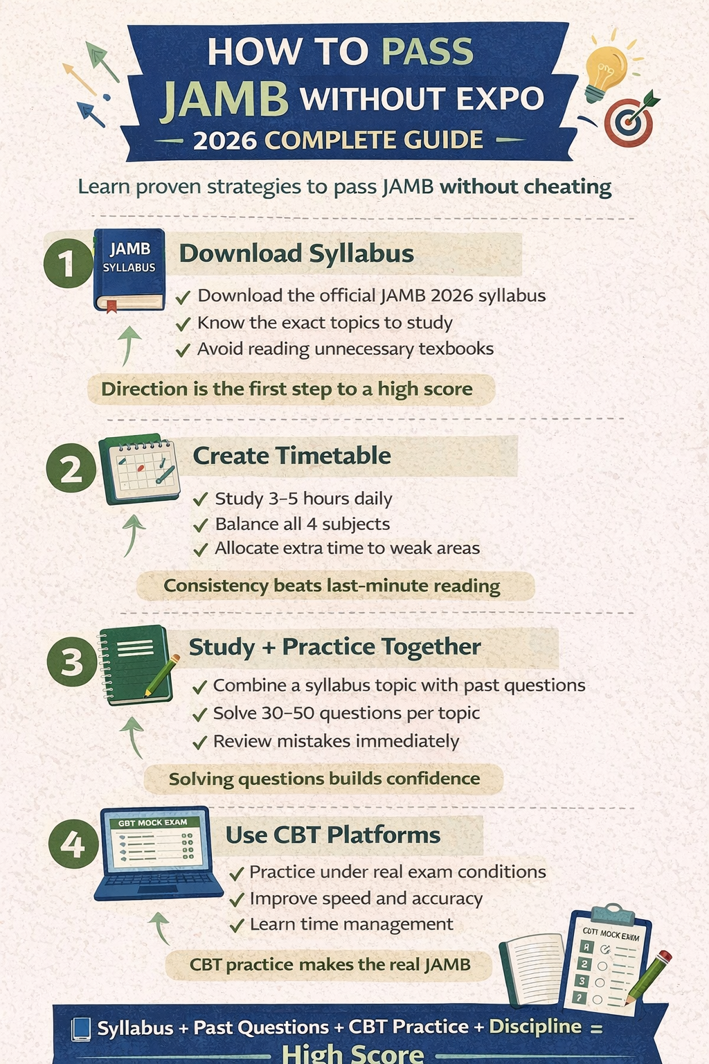 How to Pass JAMB Without Expo – 2026 Complete Guide