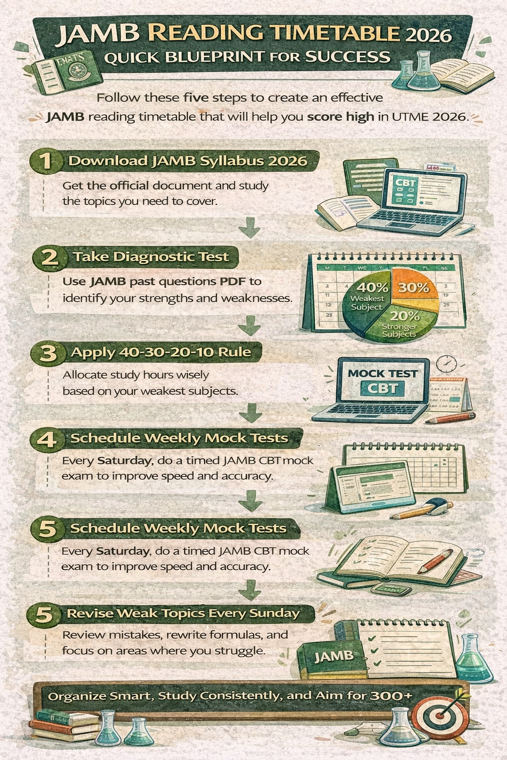 How to Create a JAMB Reading Timetable That Works (2026 Guide for Serious Candidates)