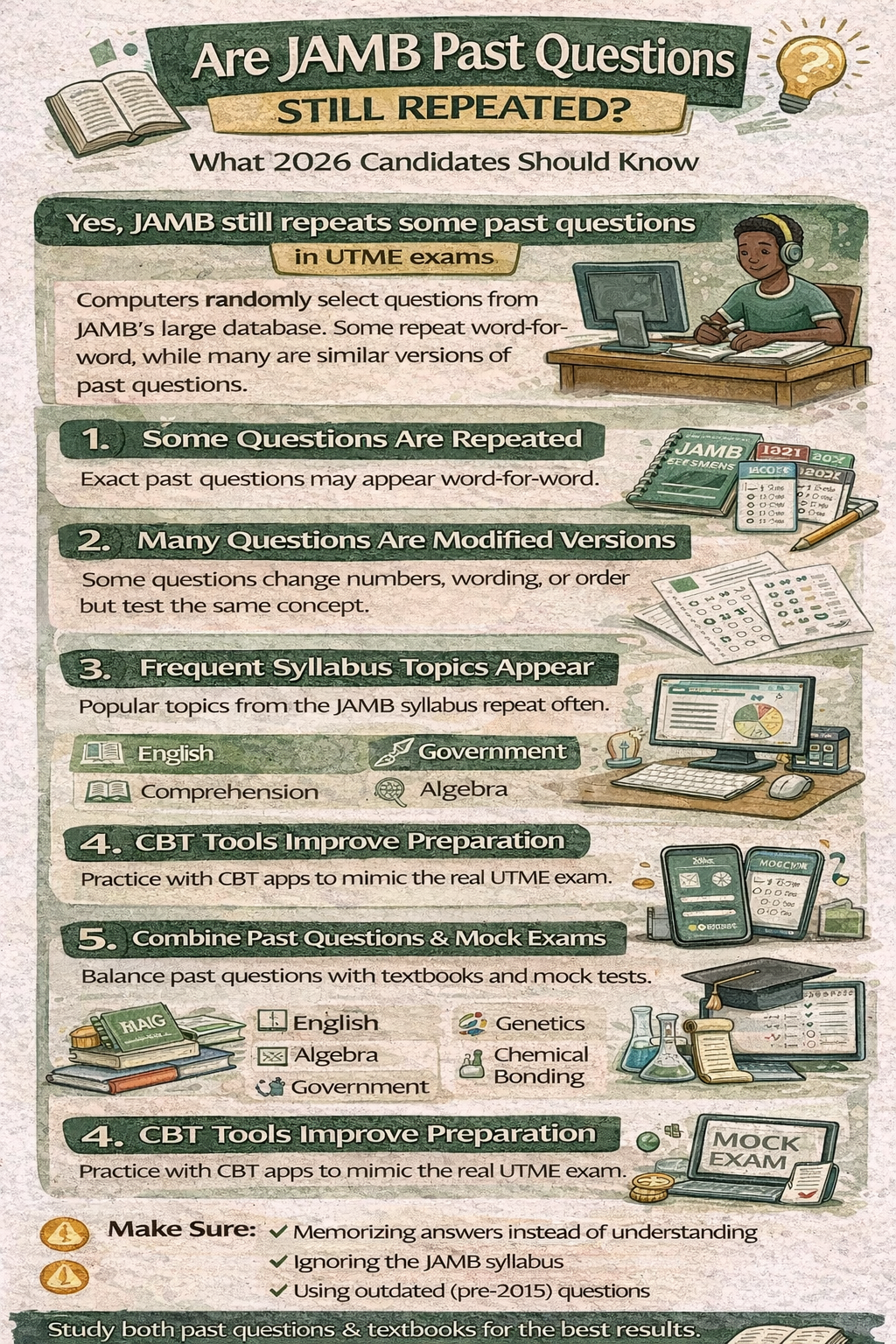 Are JAMB Past Questions Still Repeated? What 2026 Candidates Should Know