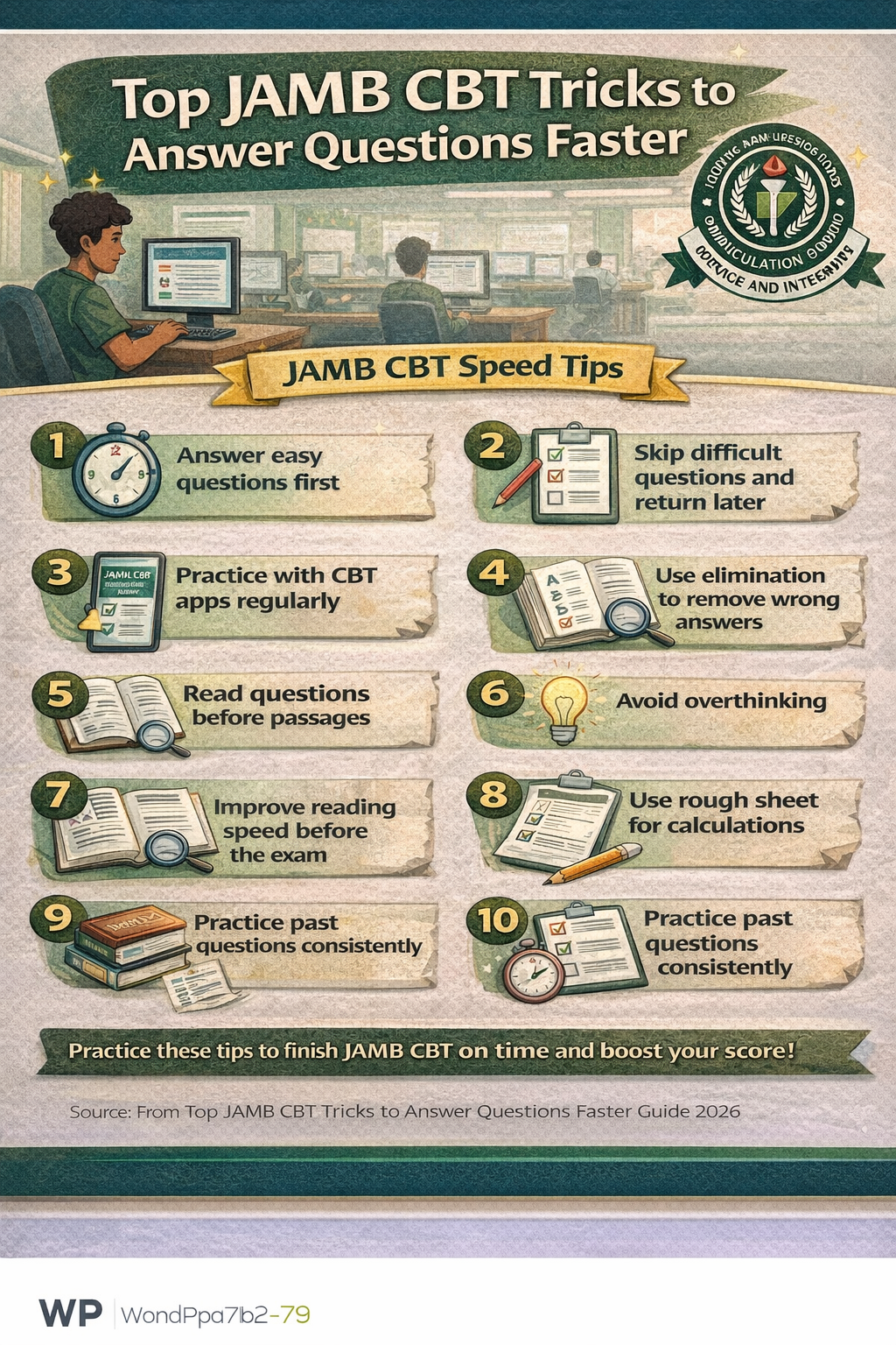 Top JAMB CBT Tricks to Answer Questions Faster