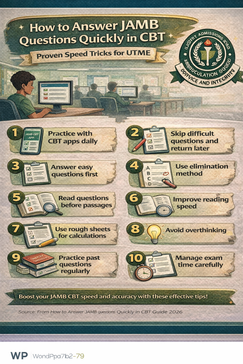 How to Answer JAMB Questions Quickly in CBT (Proven Speed Tricks for UTME)