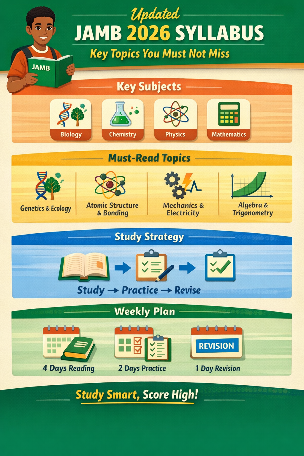 Updated JAMB 2026 Syllabus: Key Topics You Must Not Miss