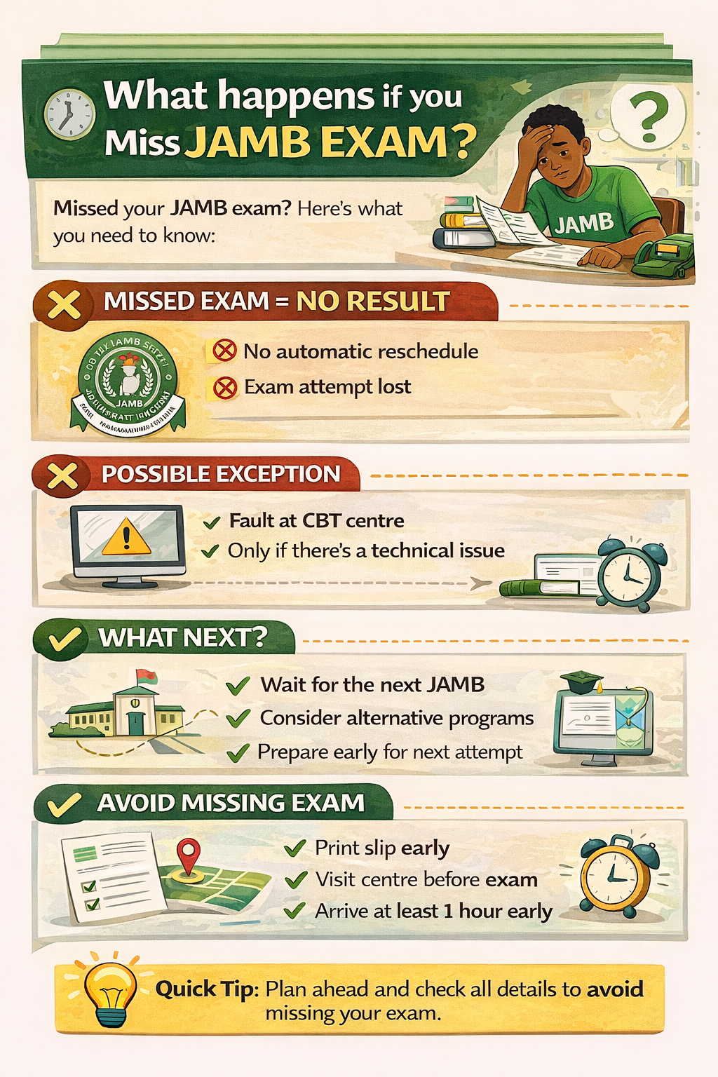 What Happens If You Miss JAMB Exam 2026?