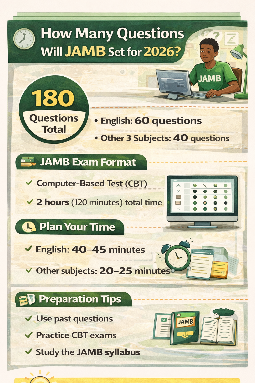 How Many Questions Will JAMB Set for 2026?