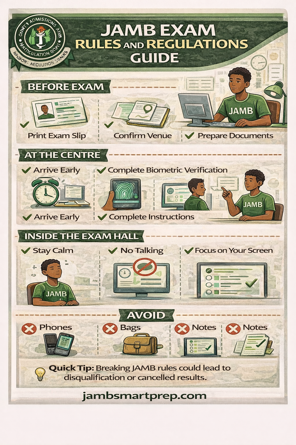 JAMB Exam Rules and Regulations for All Candidates 2026