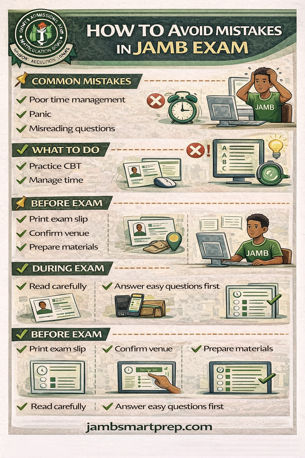 How to Avoid Mistakes in JAMB Exam 2026 (Complete Guide for Candidates)