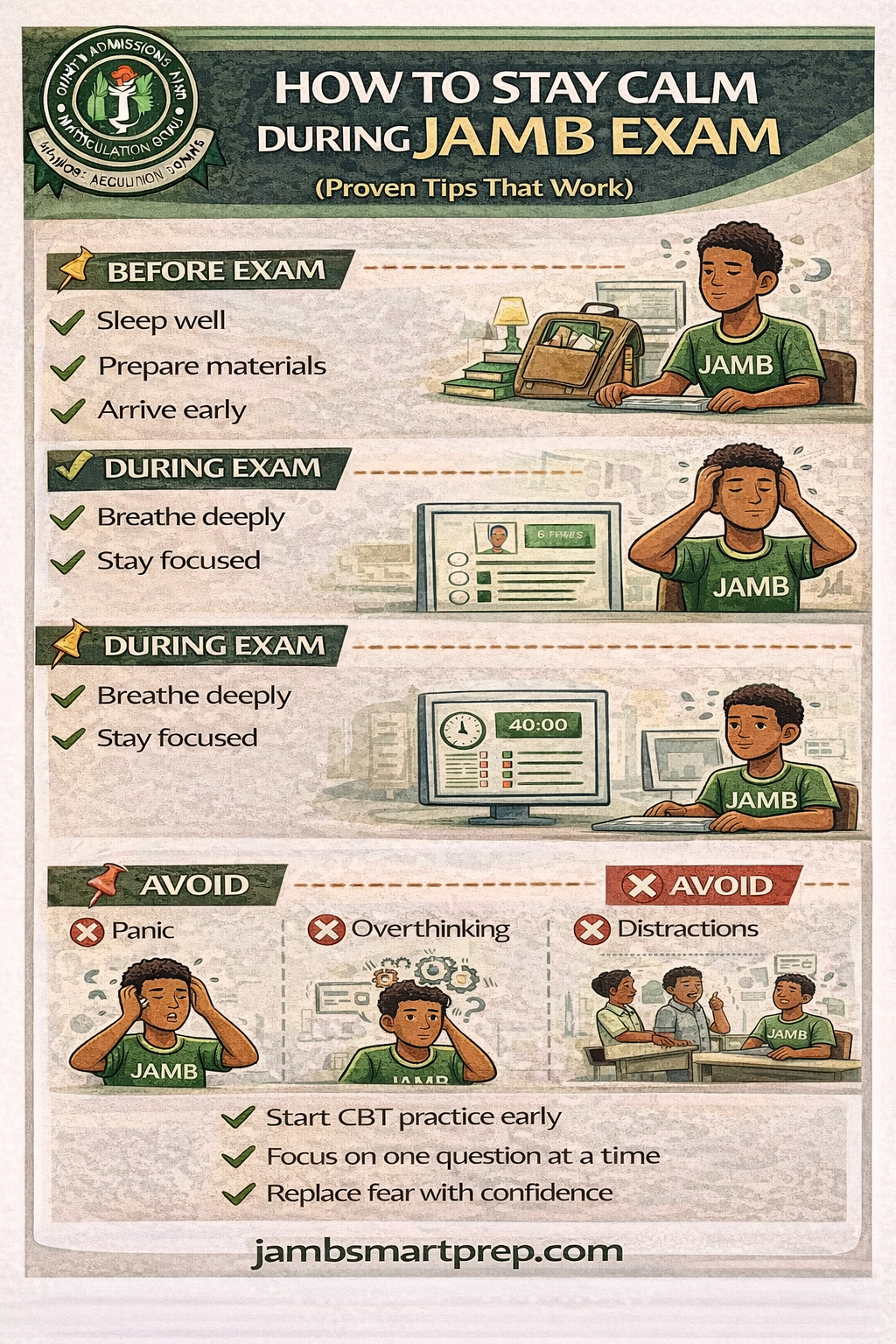 How to Stay Calm During JAMB Exam 2026 (Proven Tips That Work)