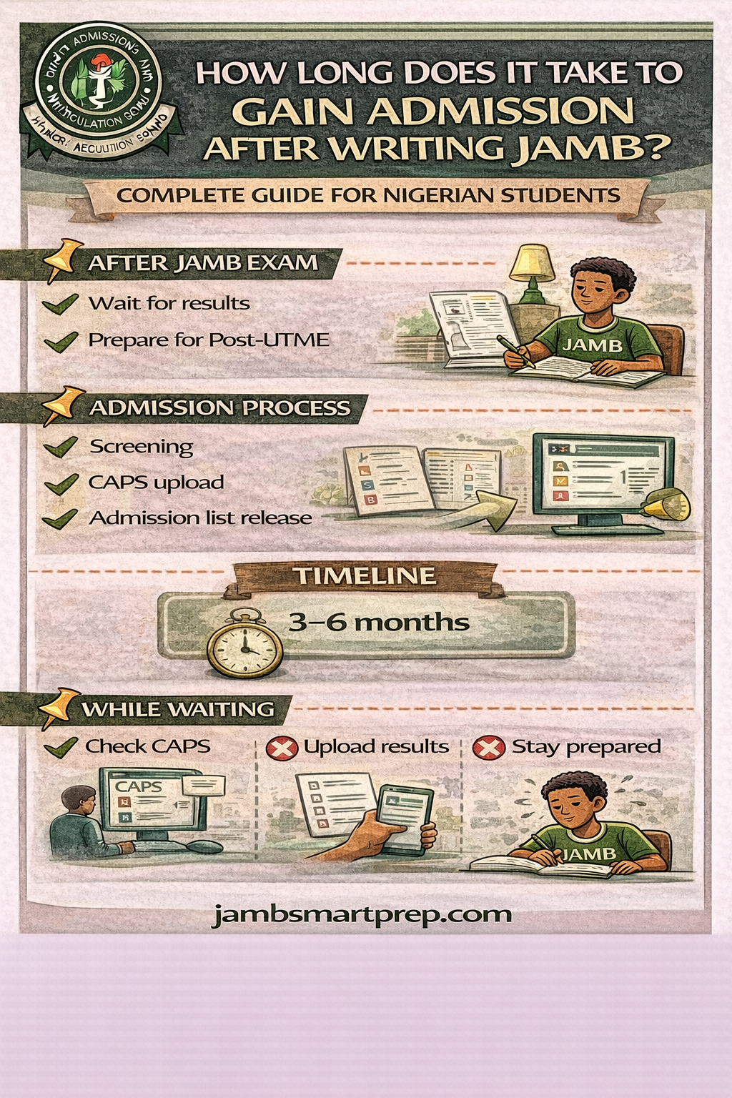 How Long Does It Take to Gain Admission After Writing JAMB? (Complete Guide for Nigerian Students)