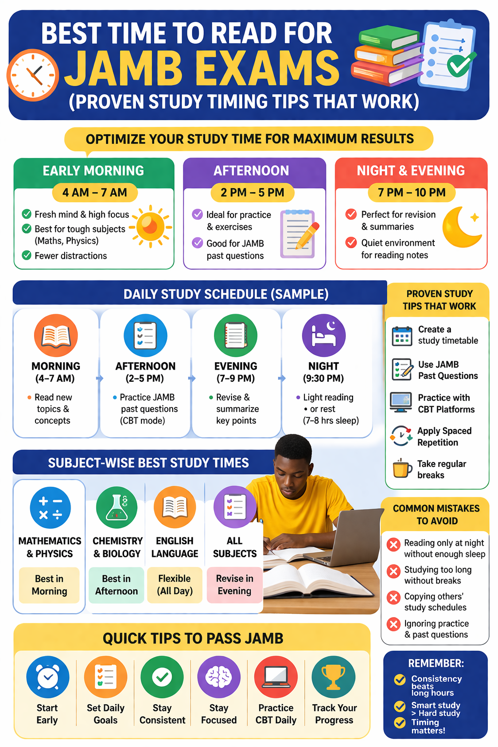 Best Time to Read for JAMB Exams 2026 (Proven Study Timing Tips That Work)