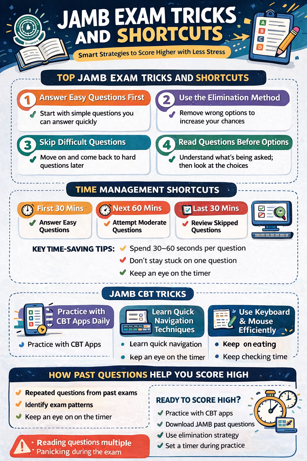 JAMB Exam Tricks and Shortcuts 2026 (Smart Strategies to Score Higher with Less Stress)