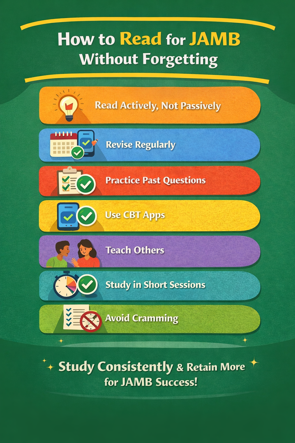 How to Read for JAMB Without Forgetting 2026 (Proven Study Techniques That Work)