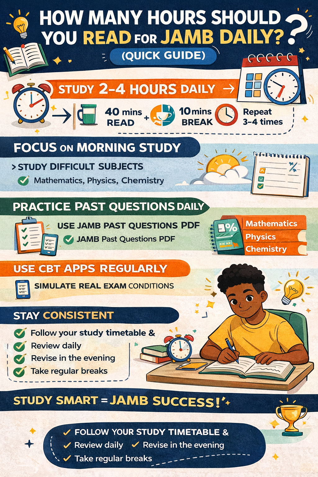 How Many Hours Should I Read for JAMB Daily 2026? (Best Study Plan for High Scores)