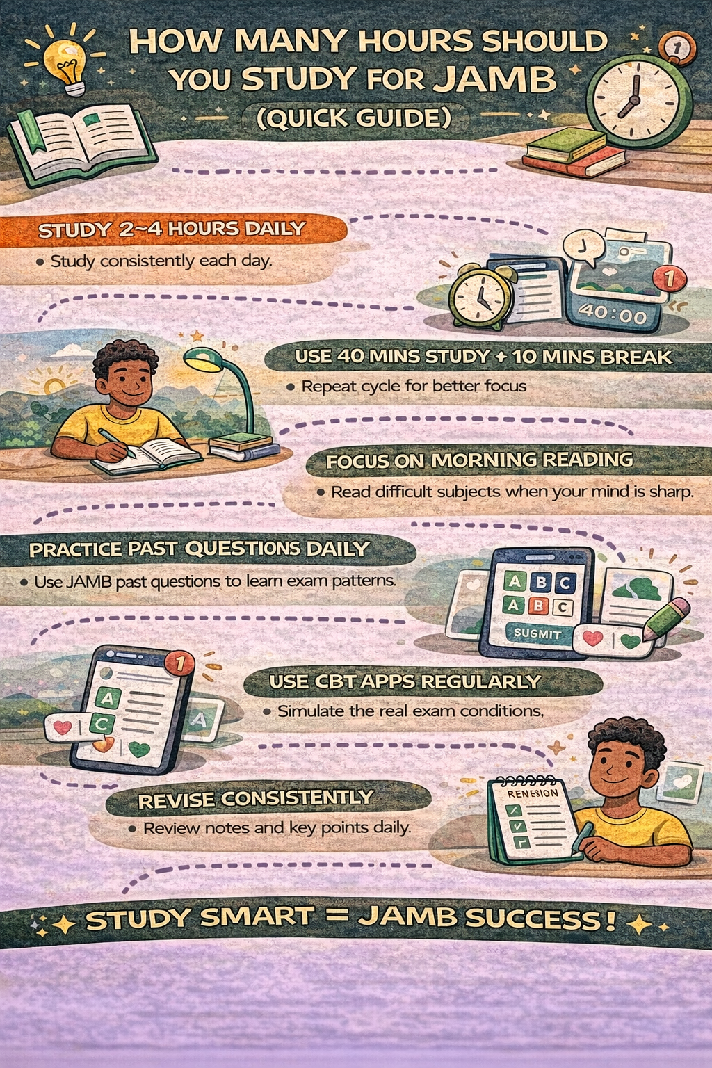 How Many Hours Should I Study Per Day for JAMB 2026? (Best Daily Study Plan for High Scores)