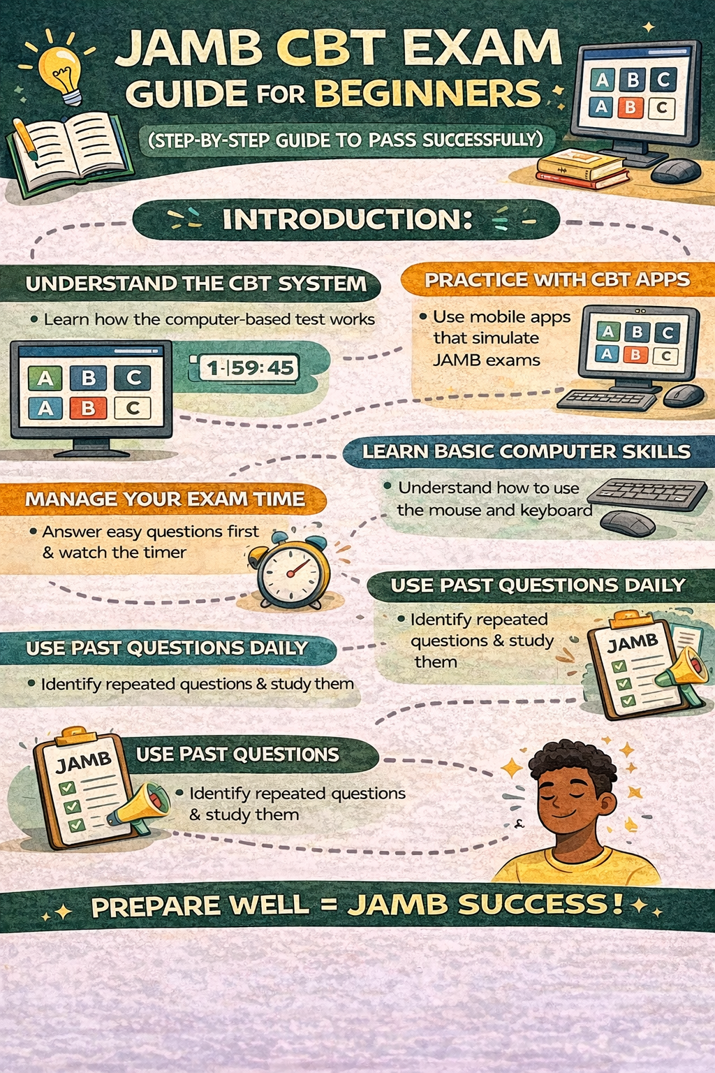 JAMB CBT Exam Guide for Beginners 2026 (Step-by-Step Guide to Pass Successfully)