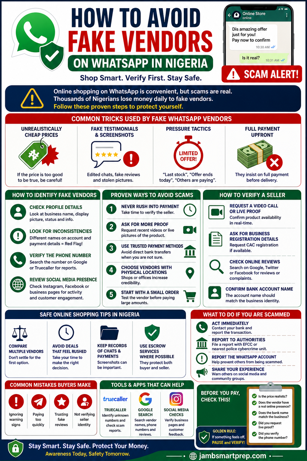 How to Avoid Fake Vendors on WhatsApp in Nigeria (Complete Safety Guide)