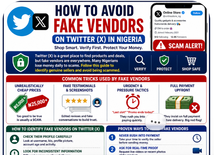 How to Avoid Fake Vendors on Twitter (X) in Nigeria (Complete Safety Guide)