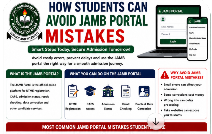 How Students Can Avoid JAMB Portal Mistakes