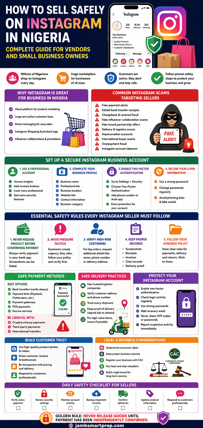 How to Sell Safely on Instagram in Nigeria 2026: Complete Guide for Vendors and Small Business Owners