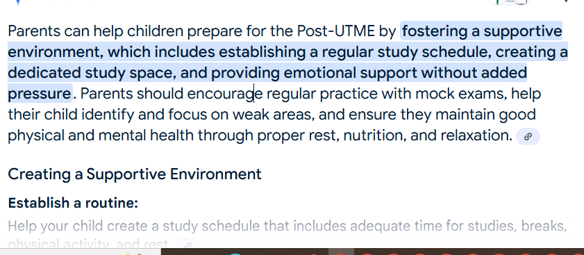 How Parents Can Help Their Children Prepare for Post-UTME