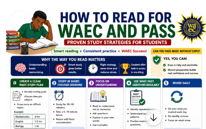 How to Read for WAEC and Pass (Proven Study Strategies for Students)