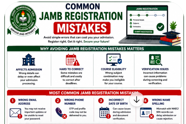 Common JAMB Registration Mistakes