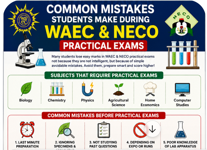 Common Mistakes Students Make During WAEC & NECO Practical Exams