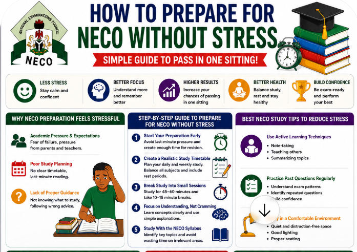 How to Prepare for NECO Without Stress (Simple Guide to Pass in One Sitting)