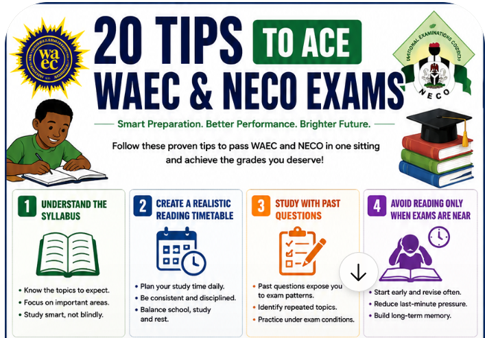 20 Tips to Ace WAEC and NECO Exams The Way You Want