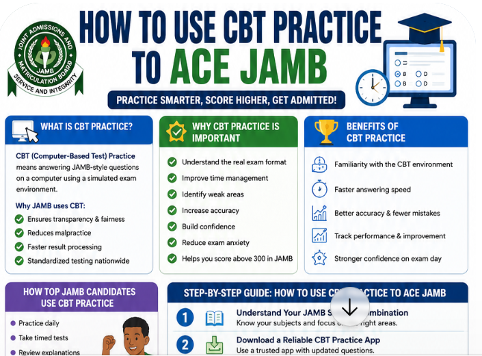How to Use CBT Practice To ACE JAMB