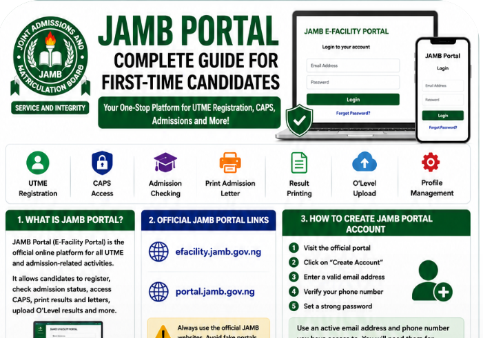 JAMB Portal 2026 - How to Use JAMB Portal for First-Time Candidates