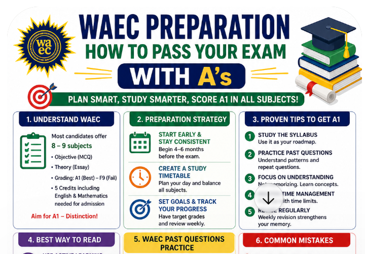 WAEC 2026 Preparation: How to Pass Your Exam With A's