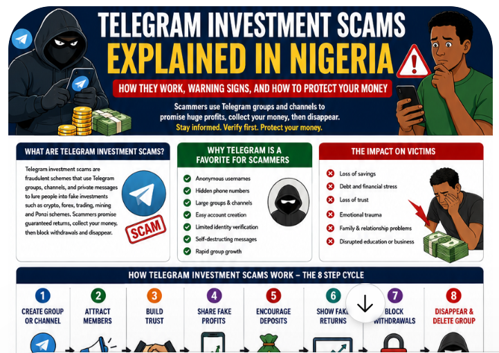 Telegram Investment Scams Explained in Nigeria 2026: How They Work, Warning Signs, and How to Protect Your Money