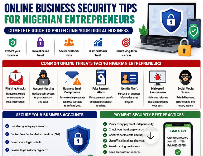 Online Business Security Tips for Nigerian Entrepreneurs 2026: Complete Guide to Protecting Your Digital Business