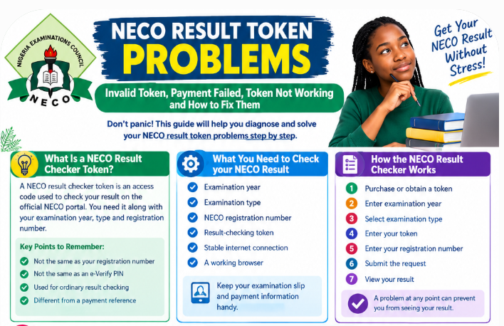 NECO Result Token Problems: Invalid Token, Payment Failed, Token Not Working and How to Fix Them